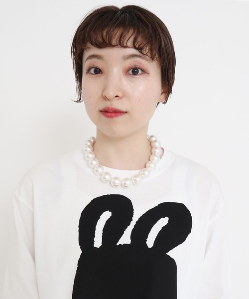 I am I in fact...（アイアムアイインファクト）の「PING PONG　pearl　ネックレス（ネックレス・レディース・ホワイト・FREE）」の2枚目の写真