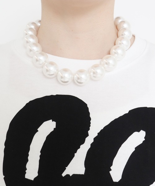 I am I in fact...（アイアムアイインファクト）の「PING PONG　pearl　ネックレス（ネックレス・レディース・ホワイト・FREE）」の5枚目の写真