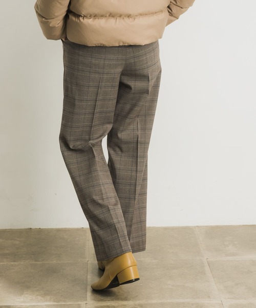 URBAN RESEARCH(アーバンリサーチ)の「裏起毛チェックワイドパンツ(その他パンツ・レディース・グレー系その他/ブラウン系その他・36/38)」の7枚目の写真