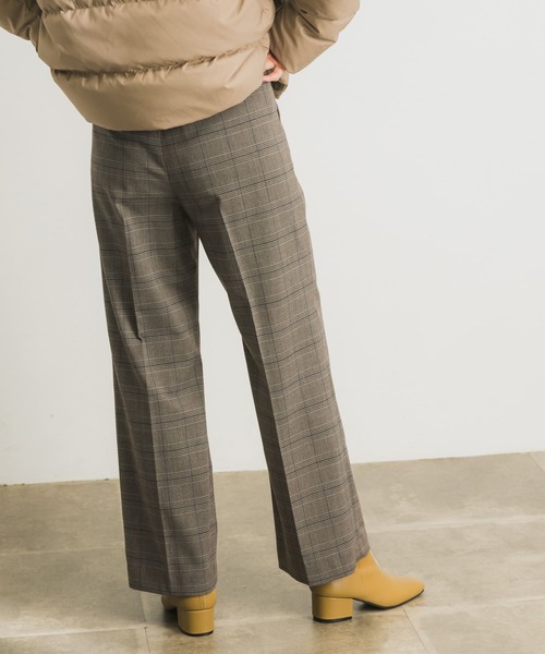URBAN RESEARCH(アーバンリサーチ)の「裏起毛チェックワイドパンツ(その他パンツ・レディース・グレー系その他/ブラウン系その他・36/38)」の8枚目の写真