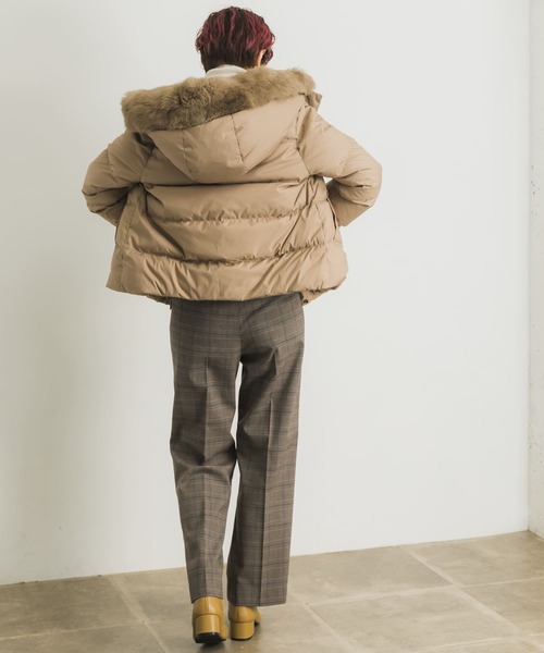 URBAN RESEARCH(アーバンリサーチ)の「裏起毛チェックワイドパンツ(その他パンツ・レディース・グレー系その他/ブラウン系その他・36/38)」の10枚目の写真