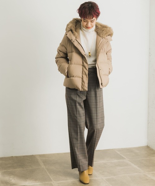 URBAN RESEARCH(アーバンリサーチ)の「裏起毛チェックワイドパンツ(その他パンツ・レディース・グレー系その他/ブラウン系その他・36/38)」の11枚目の写真