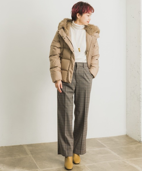 URBAN RESEARCH(アーバンリサーチ)の「裏起毛チェックワイドパンツ(その他パンツ・レディース・グレー系その他/ブラウン系その他・36/38)」の12枚目の写真