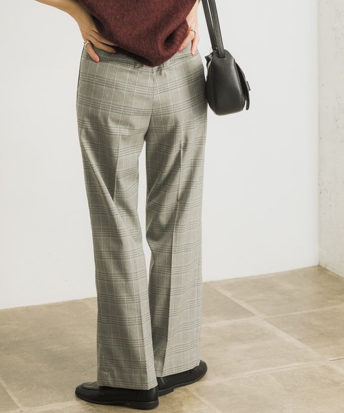 URBAN RESEARCH(アーバンリサーチ)の「裏起毛チェックワイドパンツ(その他パンツ・レディース・グレー系その他/ブラウン系その他・36/38)」の15枚目の写真