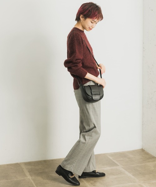 URBAN RESEARCH(アーバンリサーチ)の「裏起毛チェックワイドパンツ(その他パンツ・レディース・グレー系その他/ブラウン系その他・36/38)」の20枚目の写真