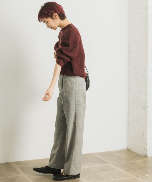 URBAN RESEARCH(アーバンリサーチ)の「裏起毛チェックワイドパンツ(その他パンツ・レディース・グレー系その他/ブラウン系その他・36/38)」の22枚目の写真