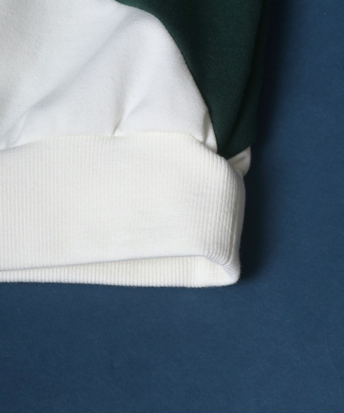 ANPAS（アンパス）の「Ponte Color Switching Design Oversized Sweatshirt/ポンチ 切り替え オーバーサイズ トレーナー（スウェット・メンズ・ホワイト系その他/ブラック系その他・M/L）」の8枚目の写真