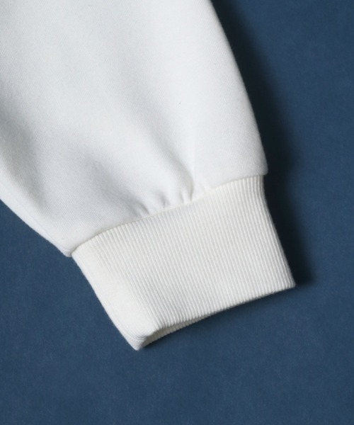 ANPAS（アンパス）の「Ponte Color Switching Design Oversized Sweatshirt/ポンチ 切り替え オーバーサイズ トレーナー（スウェット・メンズ・ホワイト系その他/ブラック系その他・M/L）」の4枚目の写真