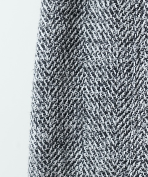 natural couture(ナチュラルクチュール)の「セットアップ対応/ヘリンボーンツイードナロースカート(スカート・レディース・オフホワイト/ベージュ・FREE)」の13枚目の写真