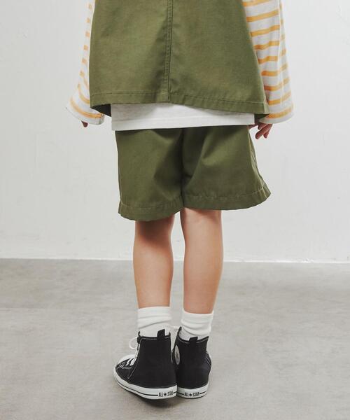 coen（コーエン）の「2タックチノショーツ（チノパンツ・キッズ・オリーブ/ベージュ・110/140/120/130/100/150）」の21枚目の写真