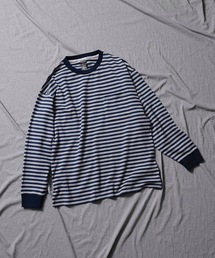 CLASSIC COTTON STRIPED POCKET OVER L/S T-SHIRT