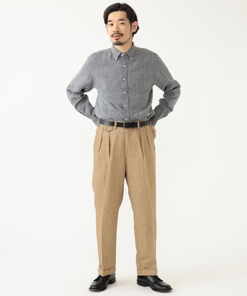 BEAMS PLUS(ビームスプラス)の「BEAMS PLUS / リネン ソリッド BEAMS PLUS(ビームスプラス)の「BEAMS PLUS / リネン ソリッド