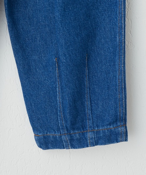 CIAOPANIC TYPY（チャオパニックティピー）の「【KIDS】【TYPY DENIM】甘織デニムタックボリュームパンツ（デニムパンツ・キッズ・ブルー/アイボリー・S/M/L/XL/XXL）」の9枚目の写真