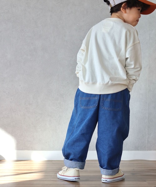 CIAOPANIC TYPY（チャオパニックティピー）の「【KIDS】【TYPY DENIM】甘織デニムタックボリュームパンツ（デニムパンツ・キッズ・ブルー/アイボリー・S/M/L/XL/XXL）」の15枚目の写真