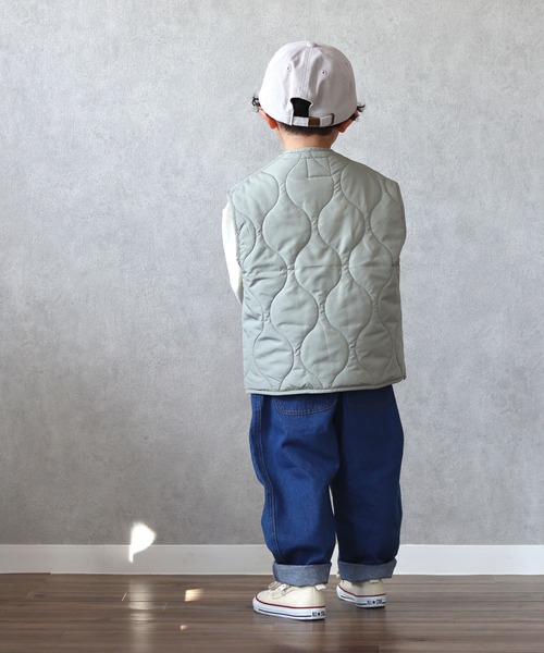 CIAOPANIC TYPY（チャオパニックティピー）の「【KIDS】【TYPY DENIM】甘織デニムタックボリュームパンツ（デニムパンツ・キッズ・ブルー/アイボリー・S/M/L/XL/XXL）」の20枚目の写真