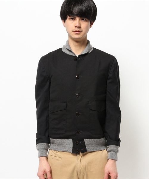 OUTLET(アウトレット)の「【BLOOM&BRANCH】トロピカルウールBZM(ブルゾン・メンズ・グレー/ネイビー・MEDIUM/LARGE/SMALL)」の3枚目の写真