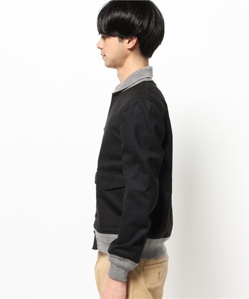 OUTLET(アウトレット)の「【BLOOM&BRANCH】トロピカルウールBZM(ブルゾン・メンズ・グレー/ネイビー・MEDIUM/LARGE/SMALL)」の4枚目の写真