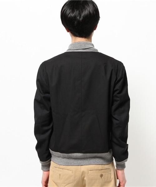 OUTLET(アウトレット)の「【BLOOM&BRANCH】トロピカルウールBZM(ブルゾン・メンズ・グレー/ネイビー・MEDIUM/LARGE/SMALL)」の5枚目の写真