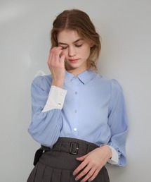idem | color scheme short shirt/配色ショート丈シャツ(シャツ/ブラウス)