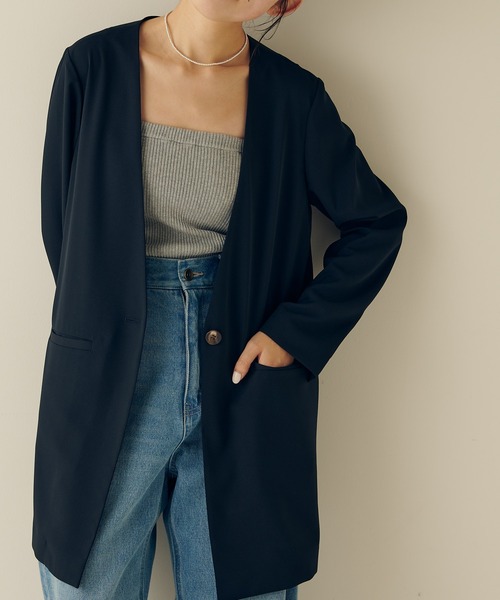 COLLAGE GALLARDAGALANTE（コラージュガリャルダガランテ）の「ニットチューブトップ（チューブトップ・レディース・グレー/ブラック/ホワイト・FREE）」の5枚目の写真