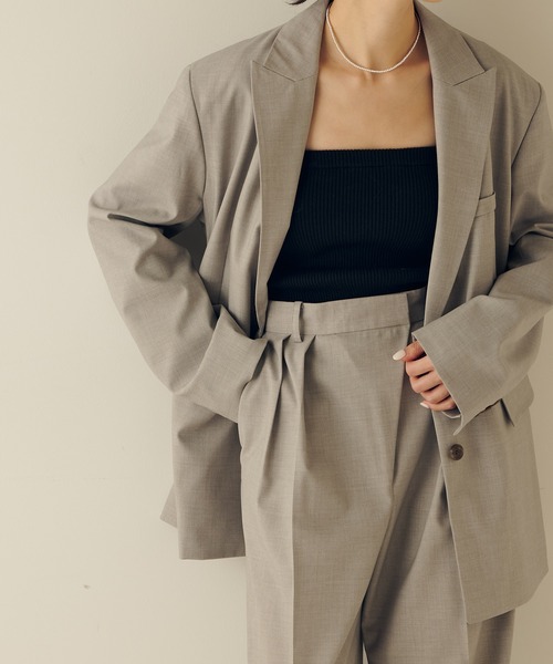 COLLAGE GALLARDAGALANTE（コラージュガリャルダガランテ）の「ニットチューブトップ（チューブトップ・レディース・グレー/ブラック/ホワイト・FREE）」の19枚目の写真