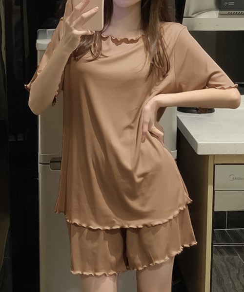 Girly Doll（ガーリードール）の「セットアップ（セットアップ・レディース・ブルー/ピンク/ベージュ/ブラック/キャメル・F）」の4枚目の写真