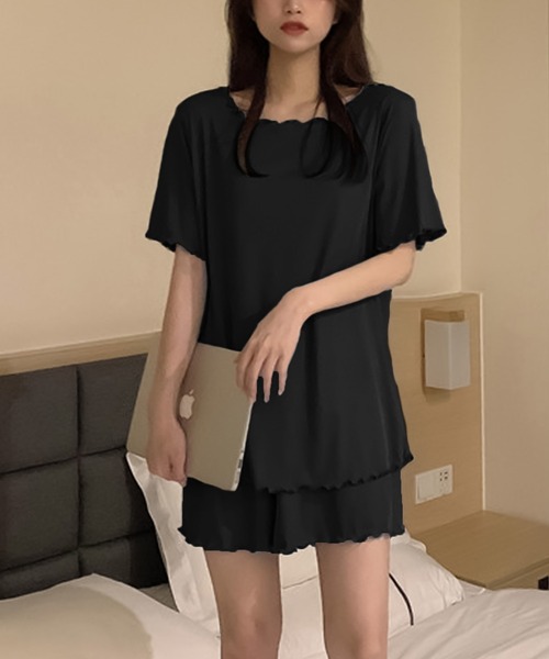 Girly Doll（ガーリードール）の「セットアップ（セットアップ・レディース・ブルー/ピンク/ベージュ/ブラック/キャメル・F）」の9枚目の写真