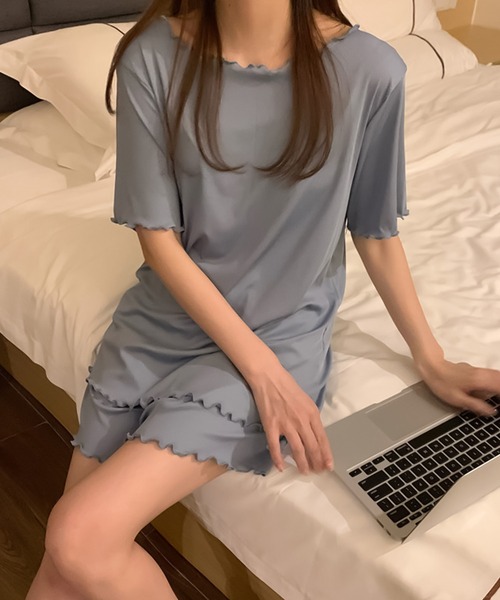 Girly Doll（ガーリードール）の「セットアップ（セットアップ・レディース・ブルー/ピンク/ベージュ/ブラック/キャメル・F）」の12枚目の写真