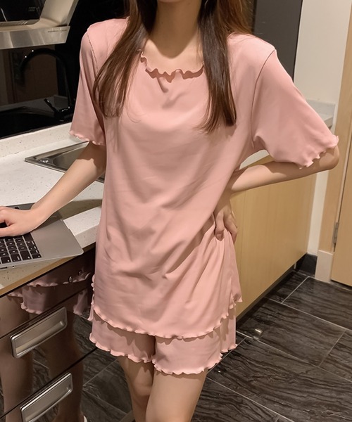 Girly Doll（ガーリードール）の「セットアップ（セットアップ・レディース・ブルー/ピンク/ベージュ/ブラック/キャメル・F）」の7枚目の写真