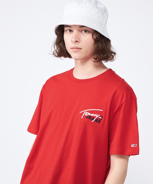 tommy jeans(トミー ジーンズ)の「【オンライン限定】シグネチャーロゴTシャツ(Tシャツ/カットソー・メンズ・ブラック/グレー/レッド/ホワイト/ブルー・SMALL/MEDIUM/LARGE/X-LARGE/XX-LARGE)」の12枚目の写真