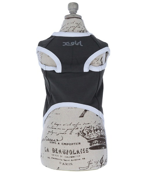 X-girl（エックスガール）の「X-girl/ファイヤーボールタンク（ペットウェア・レディース・ブラック/ブルー・M/XS/S/L/2L/3L/3S/3M）」の13枚目の写真