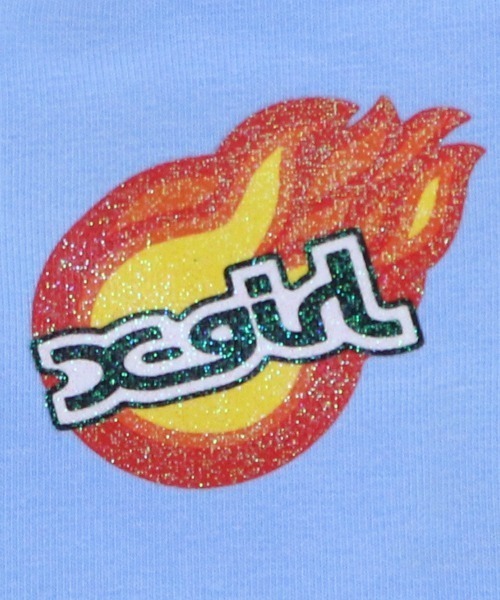 X-girl（エックスガール）の「X-girl/ファイヤーボールタンク（ペットウェア・レディース・ブラック/ブルー・M/XS/S/L/2L/3L/3S/3M）」の5枚目の写真