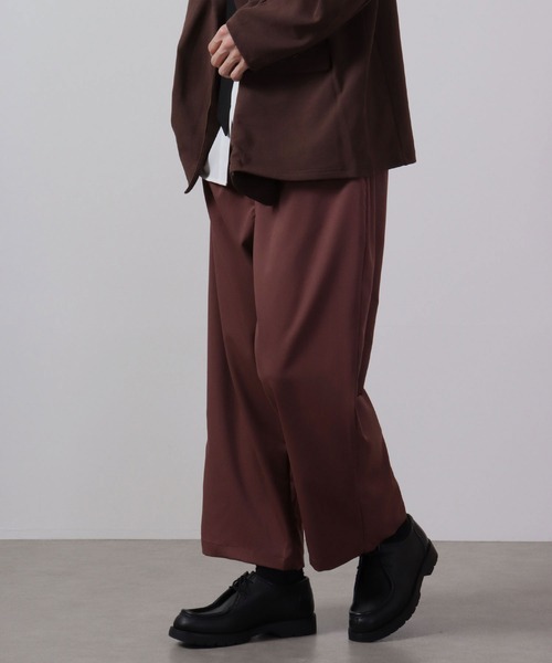 FUNALIVE（ファンアライブ）の「ワイドカラー ストレッチ アンクルパンツ（スラックス・メンズ・サックスブルー/ブラック/ベージュ/モカ/グリーン/ホワイト・M/XL/L）」の4枚目の写真