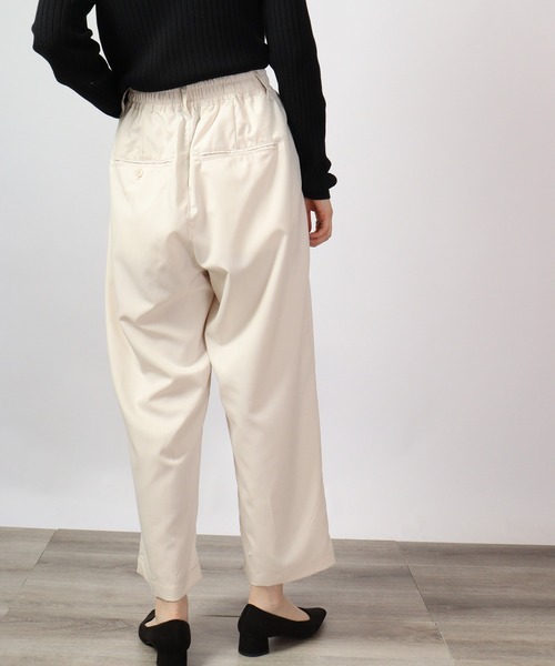 FUNALIVE（ファンアライブ）の「ワイドカラー ストレッチ アンクルパンツ（スラックス・メンズ・サックスブルー/ブラック/ベージュ/モカ/グリーン/ホワイト・M/XL/L）」の8枚目の写真