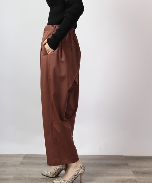 FUNALIVE（ファンアライブ）の「ワイドカラー ストレッチ アンクルパンツ（スラックス・メンズ・サックスブルー/ブラック/ベージュ/モカ/グリーン/ホワイト・M/XL/L）」の14枚目の写真