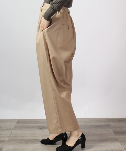 FUNALIVE（ファンアライブ）の「ワイドカラー ストレッチ アンクルパンツ（スラックス・メンズ・サックスブルー/ブラック/ベージュ/モカ/グリーン/ホワイト・M/XL/L）」の18枚目の写真