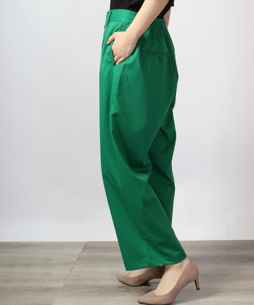 FUNALIVE（ファンアライブ）の「ワイドカラー ストレッチ アンクルパンツ（スラックス・メンズ・サックスブルー/ブラック/ベージュ/モカ/グリーン/ホワイト・M/XL/L）」の22枚目の写真