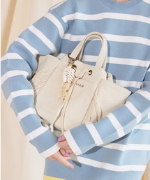 ALEXIA STAM（アリシアスタン）の「Drawstring Fringe Tote Bag Ivory