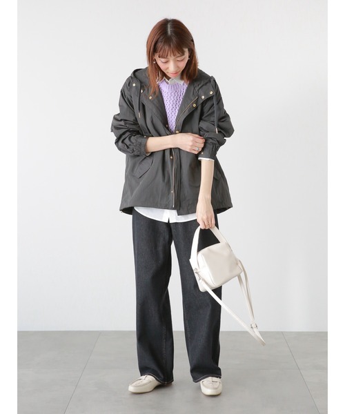 Lugnoncure（ルノンキュール）の「撥水加工マウンテンパーカー（マウンテンパーカー・レディース・ベージュ/チャコール/カーキ・ﾌﾘ-）」の8枚目の写真