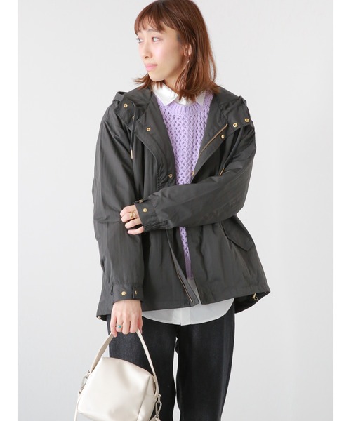 Lugnoncure（ルノンキュール）の「撥水加工マウンテンパーカー（マウンテンパーカー・レディース・ベージュ/チャコール/カーキ・ﾌﾘ-）」の9枚目の写真
