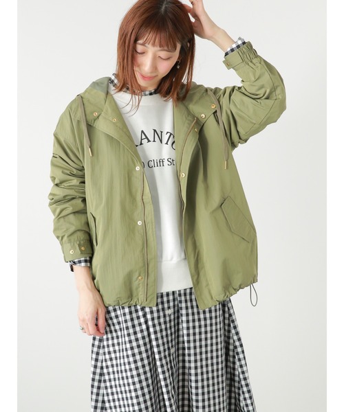 Lugnoncure（ルノンキュール）の「撥水加工マウンテンパーカー（マウンテンパーカー・レディース・ベージュ/チャコール/カーキ・ﾌﾘ-）」の20枚目の写真