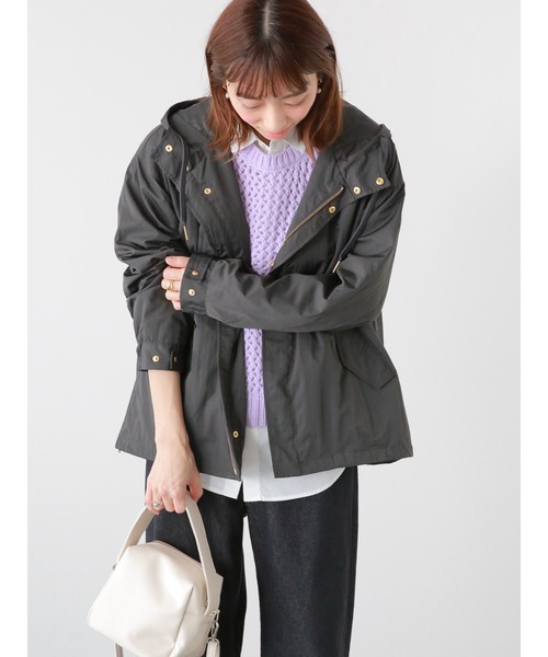 Lugnoncure（ルノンキュール）の「撥水加工マウンテンパーカー（マウンテンパーカー・レディース・ベージュ/チャコール/カーキ・ﾌﾘ-）」の17枚目の写真