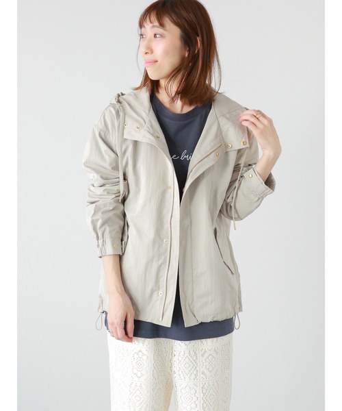 Lugnoncure（ルノンキュール）の「撥水加工マウンテンパーカー（マウンテンパーカー・レディース・ベージュ/チャコール/カーキ・ﾌﾘ-）」の19枚目の写真