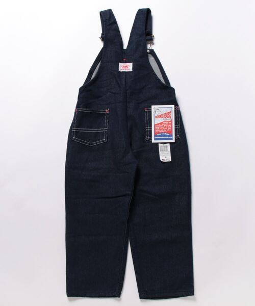 ROUND HOUSE（ラウンドハウス）の「《ROUND HOUSE》KIDS PREMIUM BLUE DENIM BIB OVERALL（サロペット/オーバーオール・キッズ・ブルー・4）」の2枚目の写真