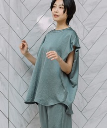 Munich | アンティークサテンフレンチスリーブトップス(シャツ/ブラウス)