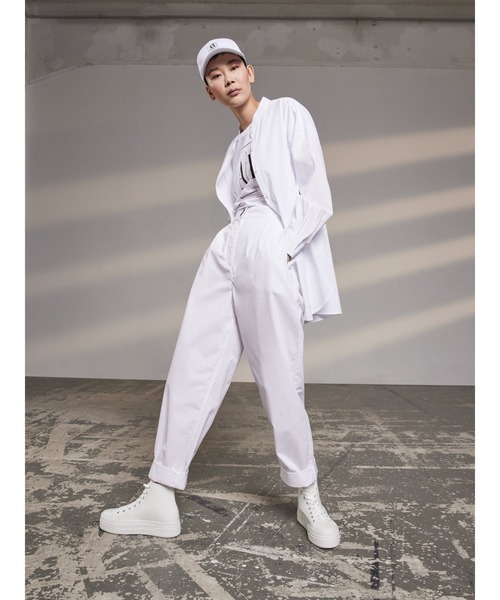 Armani Exchange ホワイト ハイカットスニーカー 新品Armani Exchange ハイカットスニーカー ホワイト - メルカリ