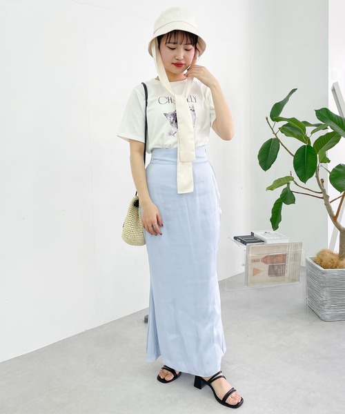 Heather（ヘザー）の「サテンマーメイドスカート 195446（スカート