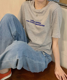 ロゴプリント クロップド丈Tシャツ culw411