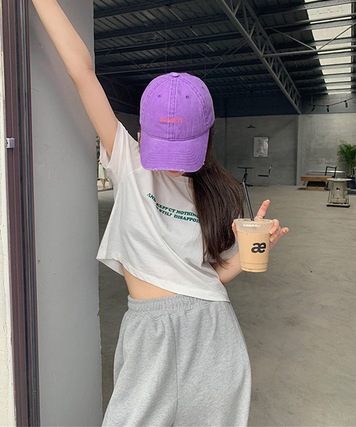 c.u.l（シーユーエル）の「ロゴプリント クロップド丈Tシャツ culw411（Tシャツ/カットソー・レディース・グレー/ホワイト・L/M/XL）」の22枚目の写真