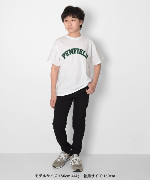 GLAZOS(グラソス)の「【Penfield】【接触冷感】アーチロゴプリント半袖Tシャツ(Tシャツ/カットソー・キッズ・ホワイト/グレー/オレンジ・170cm/140cm/150cm/160cm)」の5枚目の写真